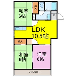 ウエストパークⅡの物件間取画像